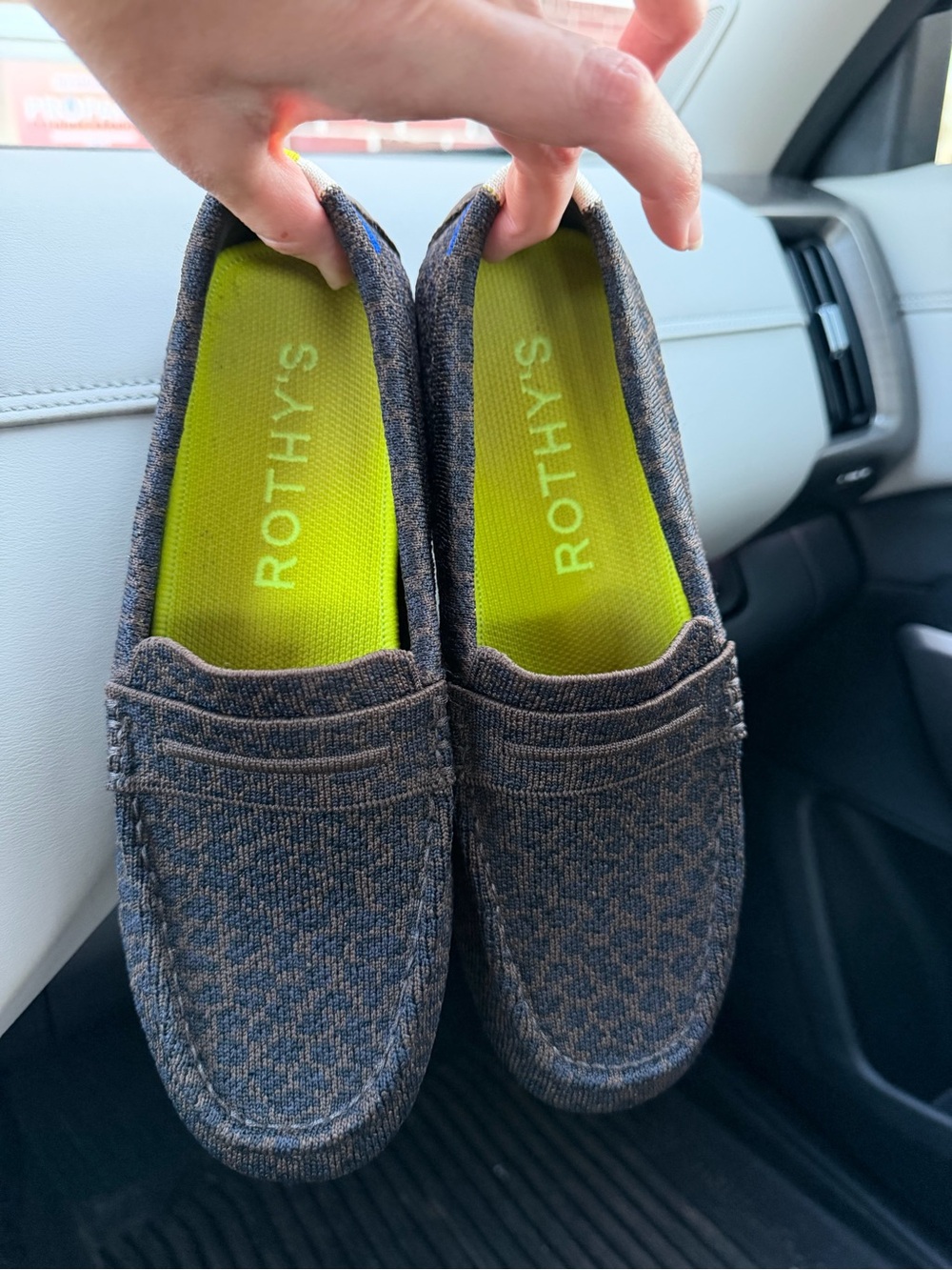 8- Rothy's women’s Slip-On driver loafer chocolate spot
